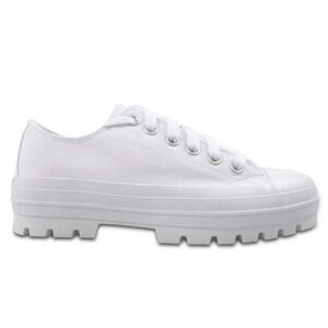 No Boundary women low Top white chunky platform sneakers size 7